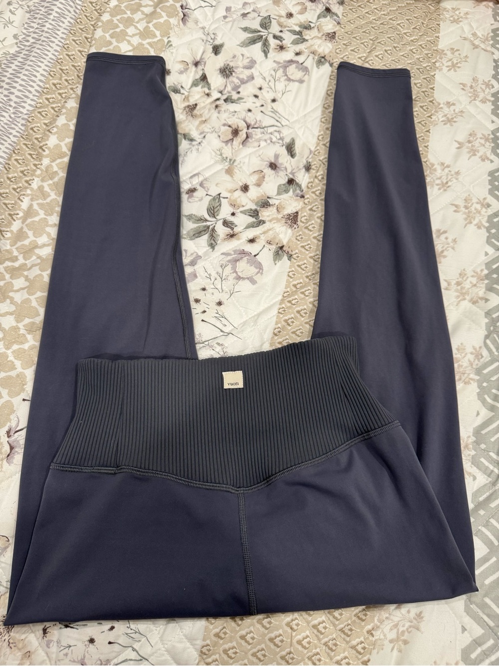 Vuori Rib Studio 7/8 Legging M Charcoal Grey Slate #VW428